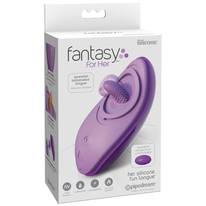 FANTASY FOR HER - LÍNGUA DIVERTIDA DE SILICONE ROXA - Infernum Store