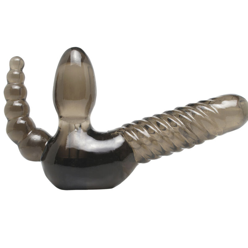FETISH FANTASY SERIES - SERIES STRAPLESS STRAP-ON WITH ANAL STIMULATOR - Infernum Store