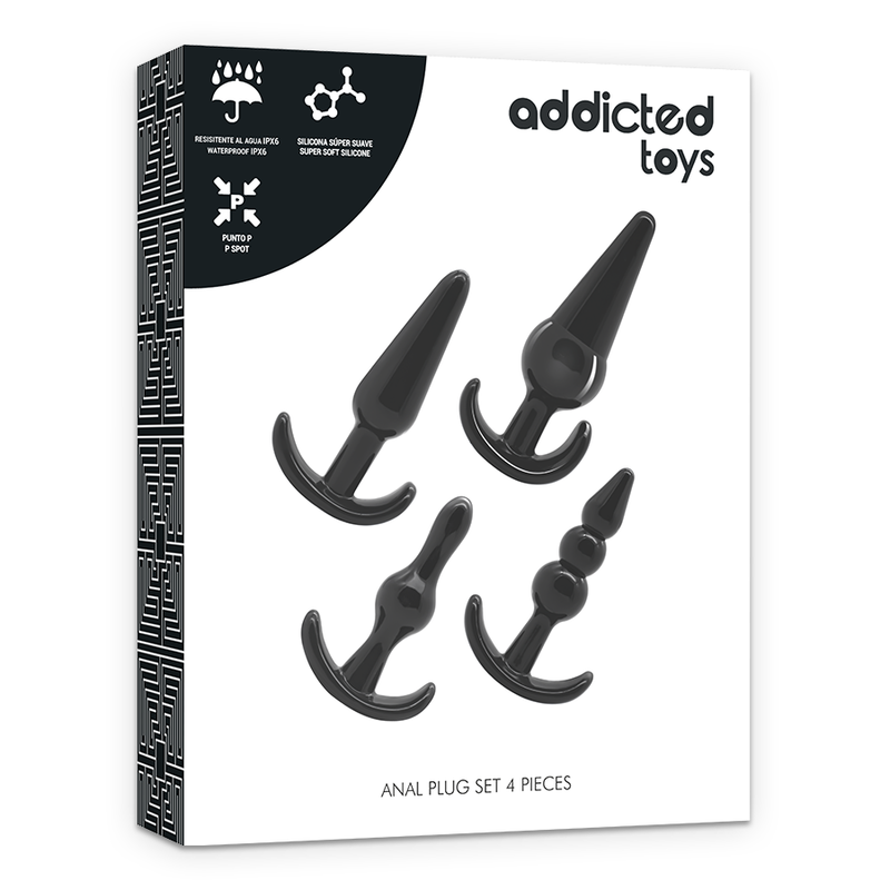 ADDICTED TOYS - CONJUNTO 4 PLUGS ANAIS