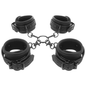 FETISH SUBMISSIVE - CONJUNTO DE ALGEMAS DE MÃOS E TORNOZELO COM FORRO DE NOPRENE