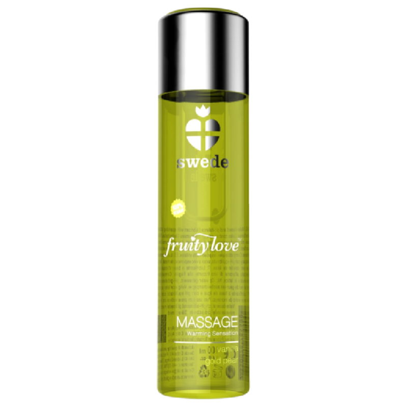 SWEDE - FRUITY LOVE WARMING EFFECT MASSAGE OIL VANILLA AND GOLD PEAR 120 ML