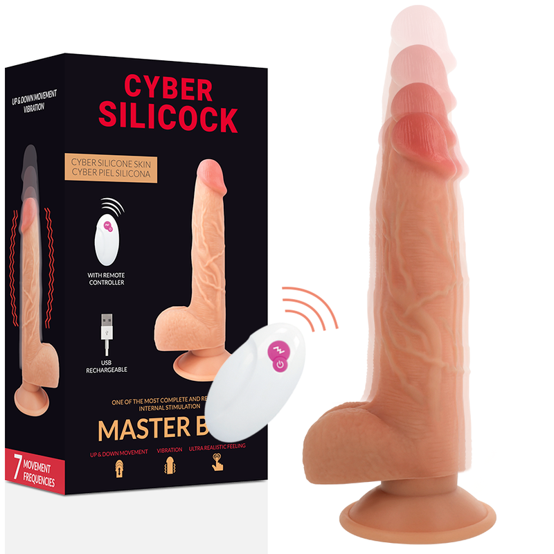 CYBER SILICOCK - REMOTE CONTROL REALISTIC MASTER BEN 23.88 CM -O- 4.3 CM