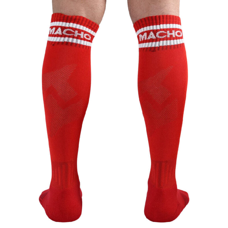 MACHO - MEIAS COMPRIDAS TAMANHO ÚNICO VERMELHO