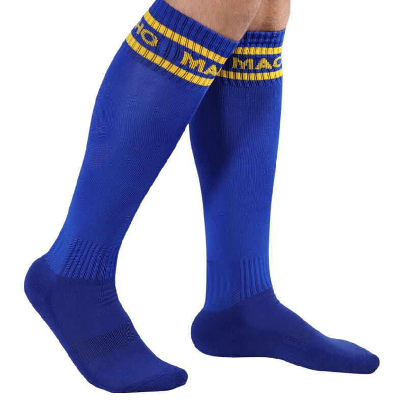 MACHO - LONG SOCKS ONE SIZE BLUE