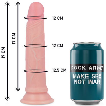 ROCKARMY - ARNÊS + DILDO SILICONE LÍQUIDO PREMIUM AVENGER 19 CM -O- 3.98 CM