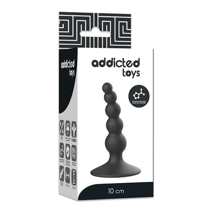 ADDICTED TOYS - PLUG SEXUAL ANAL 10 CM PRETO