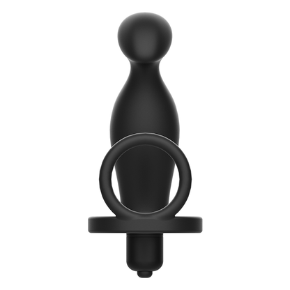 ADDICTED TOYS - PLUG ANAL - COM ANEL DE SILICONE PRETO 12 CM