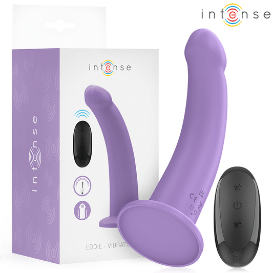 INTENSE - EDDIE VIBRATOR 17.5 CM 10 VIBRATIONS PURPLE REMOTE CONTROL - Infernum Store