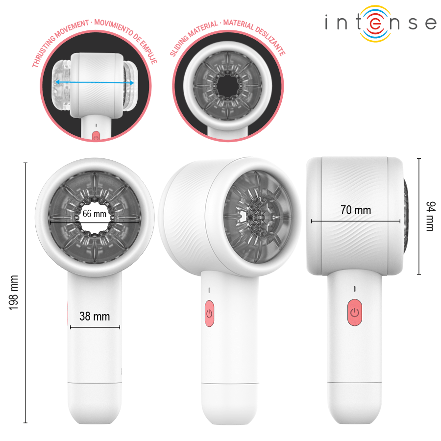 INTENSE - GRIFFIN MASTURBATOR COM EMPUXO AVANÇADO - Infernum Store