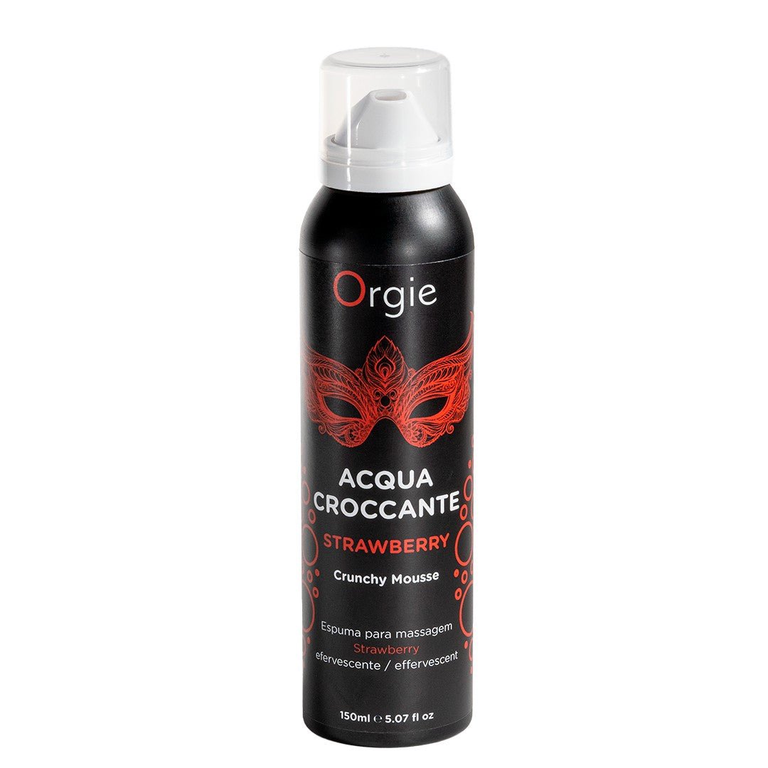 ORGIE ACQUA CROCCANTE CRACKELING MASSAGE FOAM STRAWBERRY 150ML - Infernum Store