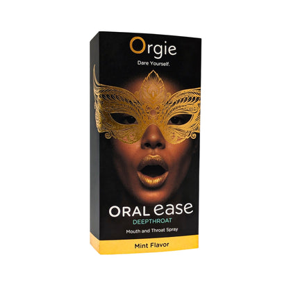 ORGIE ORAL EASE DEEPTHROAT MOUTH AND THROAT SPRAY MINT FLAVOUR 15ML - Infernum Store