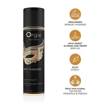 ORGIE SEXY THERAPY AMOR MASSAGE OIL 200ML - Infernum Store