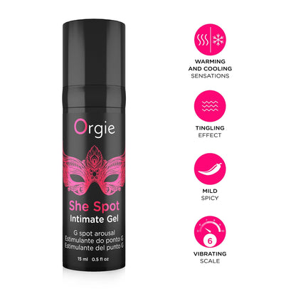 ORGIE SHE SPOT G - SPOT STIMULATING GEL 15ML - Infernum Store
