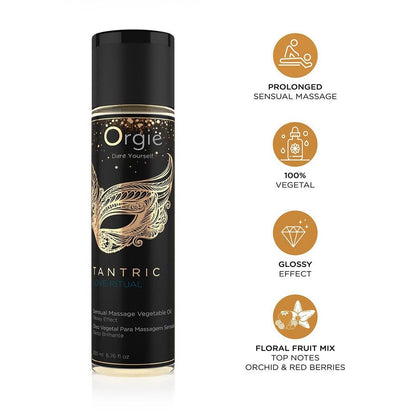 ORGIE TANTRIC LOVE RITUAL - SHINING EFFECT MASSAGE OIL 200ML - Infernum Store