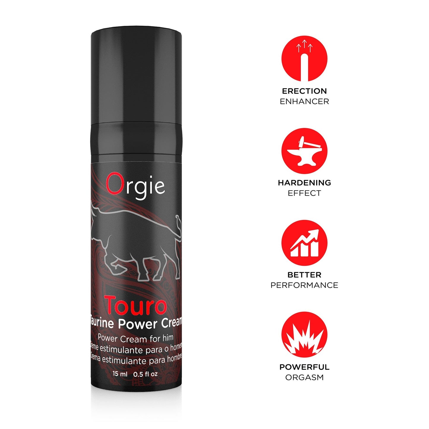 ORGIE TOURO ERECTION CREAM 15ML - Infernum Store