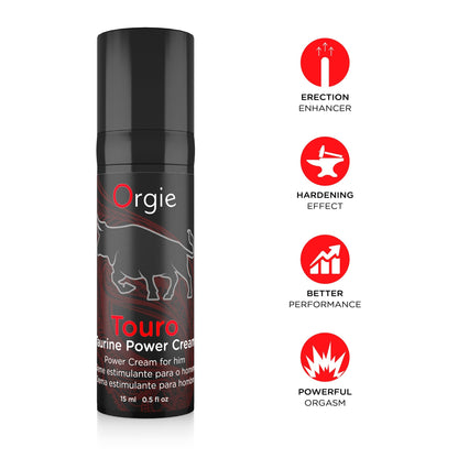 ORGIE TOURO ERECTION CREAM 15ML - Infernum Store