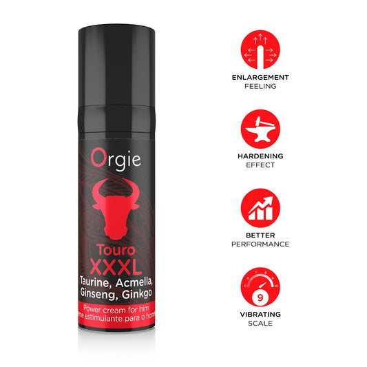 ORGIE TOURO XXXL ERECTION CREAM 15ML - Infernum Store