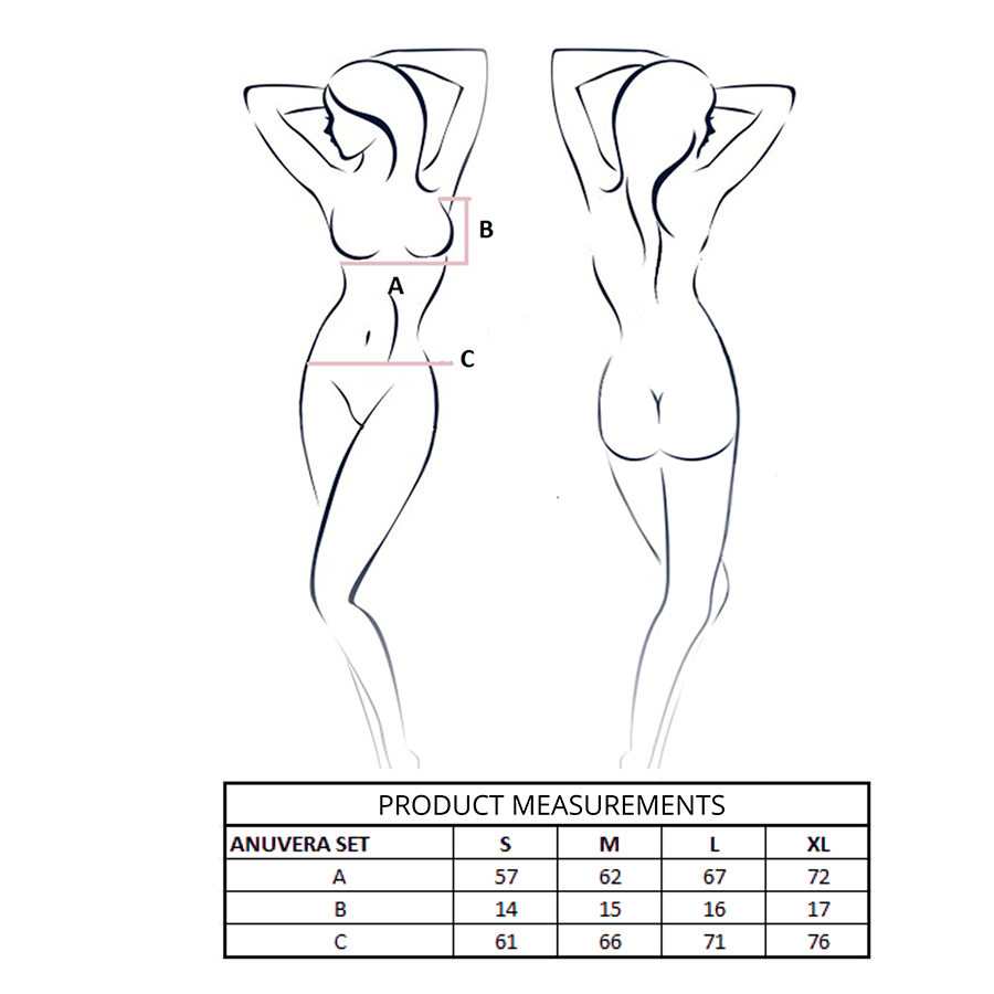 PASSION - CONJUNTO DE SUTIÃ + TANGA ANUVERA BRANCO P/M - Infernum Store