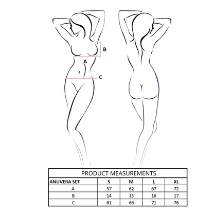 PASSION - CONJUNTO DE SUTIÃ + TANGA ANUVERA BRANCO P/M - Infernum Store