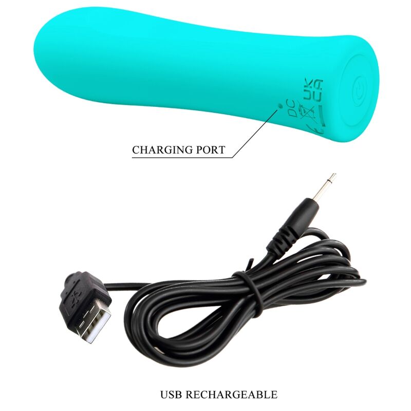 PRETTY LOVE - ALFREDA SUPER POWER VIBRATOR AQUA GREEN - Infernum Store