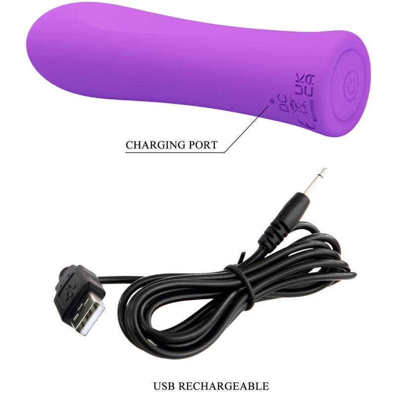 PRETTY LOVE - ALFREDA SUPER POWER VIBRATOR AQUA PURPLE - Infernum Store