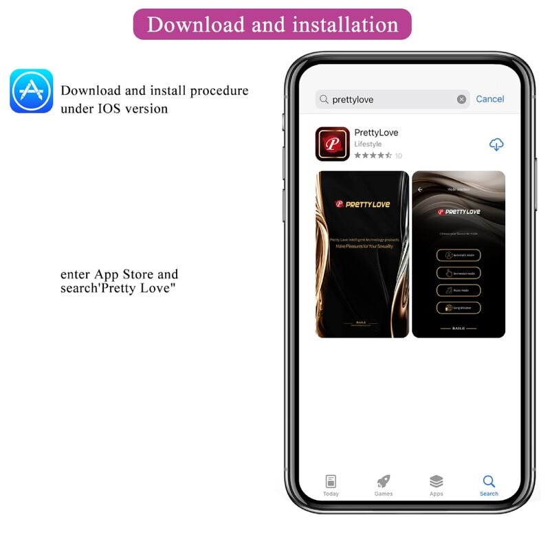 PRETTY LOVE - BAIRD G - SPOT 12 VIBRAÇÕES RECARREGÁVEL LILA APP - Infernum Store