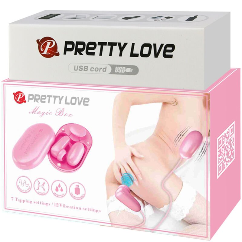PRETTY LOVE - BALA VIBRANTE CAIXA MÁGICA E ESTIMULADOR ROSA - Infernum Store