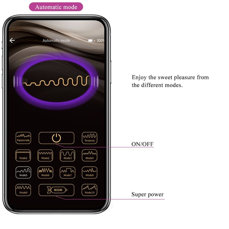 PRETTY LOVE - CATALINA VIBRADOR APP CONTROLE REMOTO ROXO - Infernum Store
