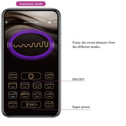 PRETTY LOVE - CATALINA VIBRADOR APP CONTROLE REMOTO ROXO - Infernum Store