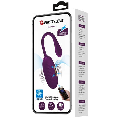 PRETTY LOVE - DOREEN PURPLE RECHARGEABLE VIBRATING EGG - Infernum Store