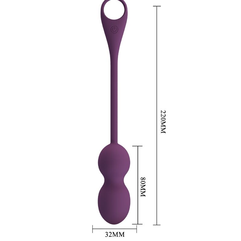 PRETTY LOVE - ELVIRA KEGEL BALLS APP CONTROLE REMOTO ROXO - Infernum Store