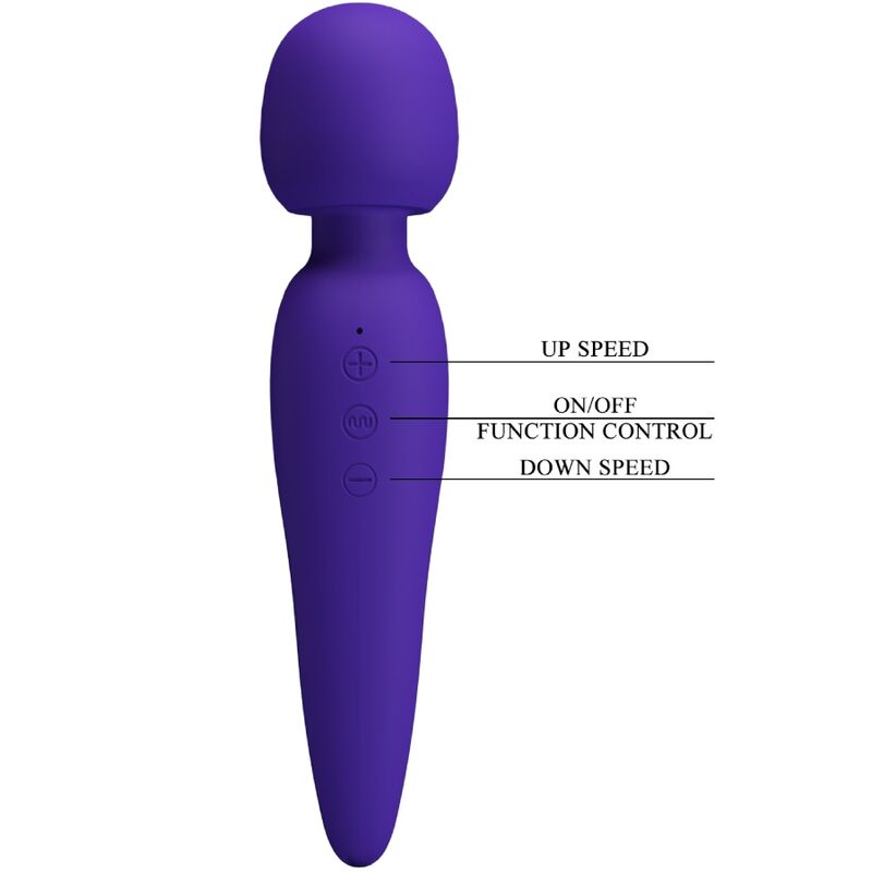 PRETTY LOVE - MAREDITH MASSAGER 12 MODOS DE VIBRAO ROXO - Infernum Store