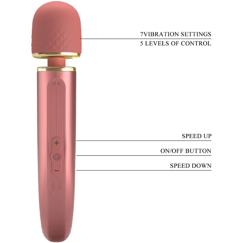 PRETTY LOVE - MASSAGER 7 MODOS DE VIBRAO ROSA - Infernum Store