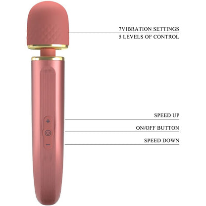 PRETTY LOVE - MASSAGER 7 MODOS DE VIBRAO ROSA - Infernum Store