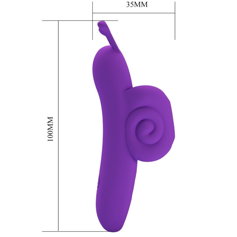 PRETTY LOVE - SNAIL POWERFUL PURPLE FINGER STIMULATOR - Infernum Store