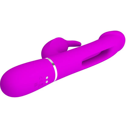 PRETTY LOVE - VIBRADOR COELHO DEJON 3 EM 1 MULTIFUNO FUCSIA - Infernum Store