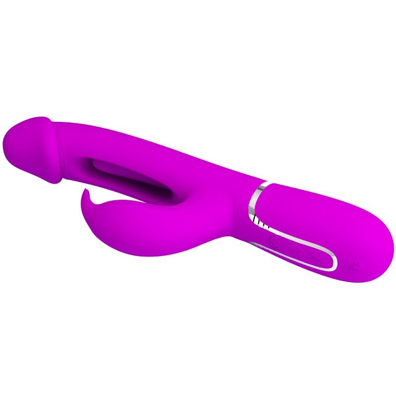 PRETTY LOVE - VIBRADOR COELHO DEJON 3 EM 1 MULTIFUNO FUCSIA - Infernum Store