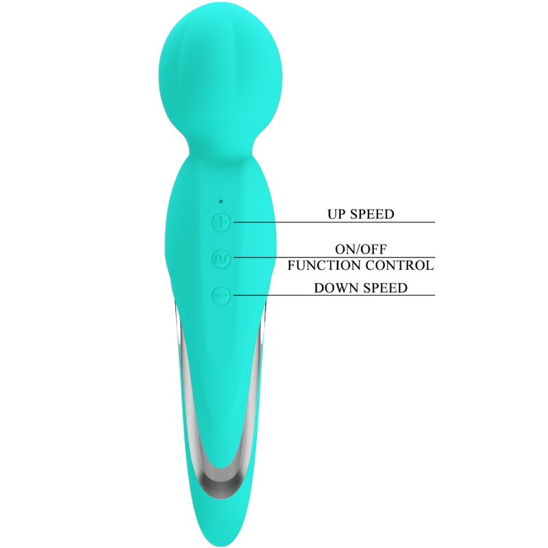 PRETTY LOVE - WALTER VIBRATOR WAND AQUA GREEN - Infernum Store