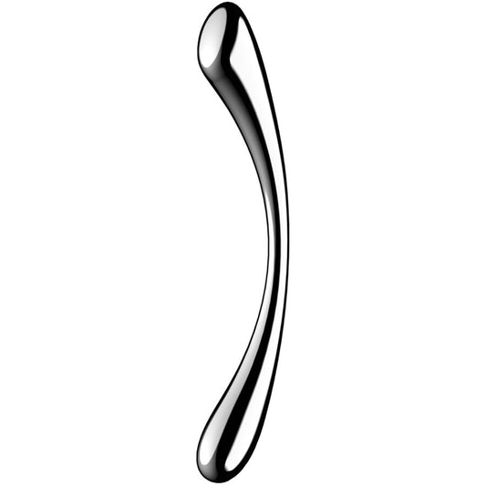 SATISFYER - COSMIC CREST 1 STAINLESS STEEL DOUBLE - ENDED DILDO - Infernum Store