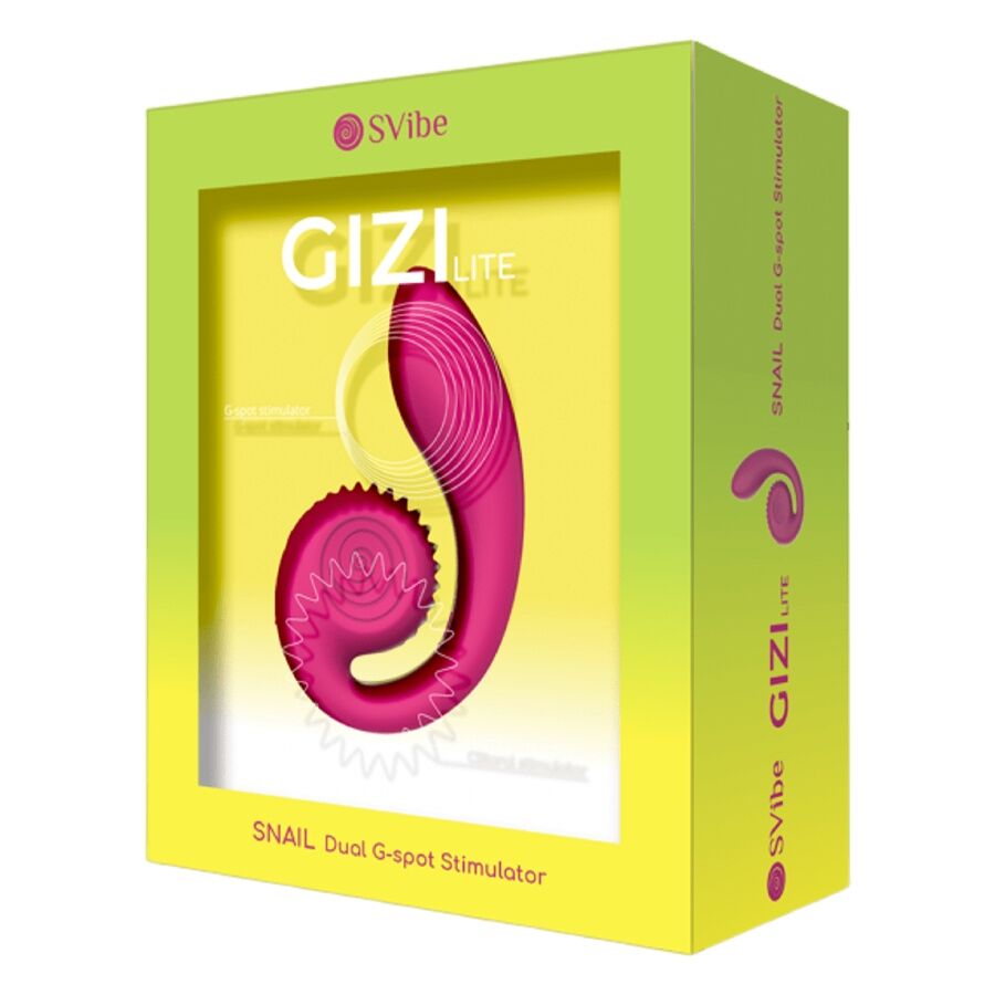 SNAIL VIBE - GIZI LITE VIBRADOR ROSA DUPLO PARA PONTO G E CLITÓRIS - Infernum Store