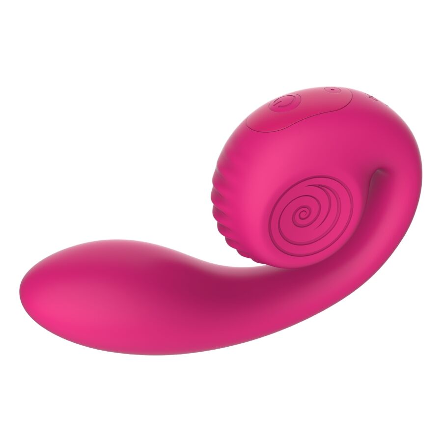 SNAIL VIBE - GIZI LITE VIBRADOR ROSA DUPLO PARA PONTO G E CLITÓRIS - Infernum Store