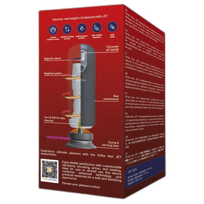 SNAIL VIBE - MASTURBADOR IKON JET COM AQUECIMENTO E EMPURRAÇÃO - Infernum Store